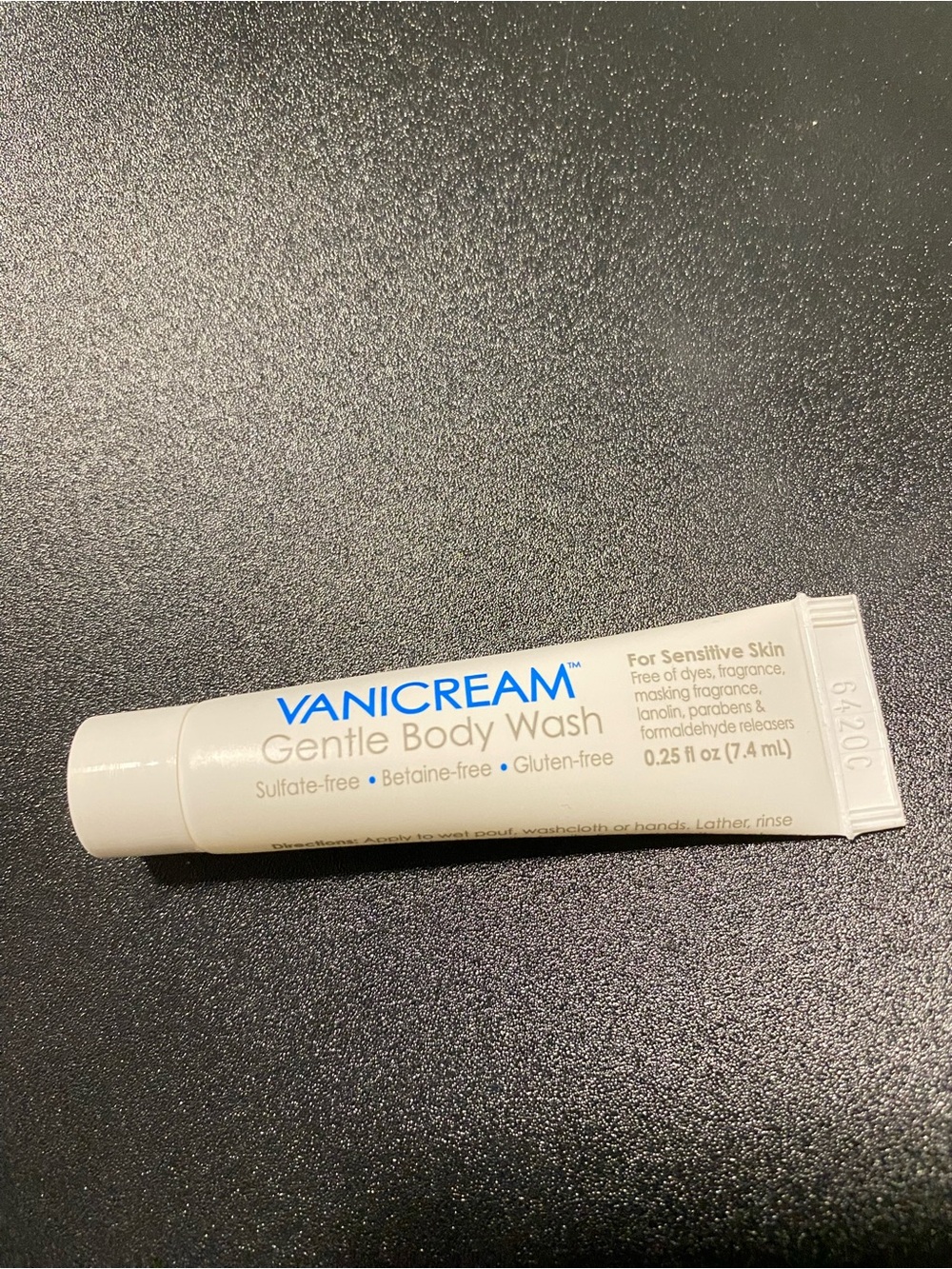 Vanicream Gentle Body Wash Travel Tube - White